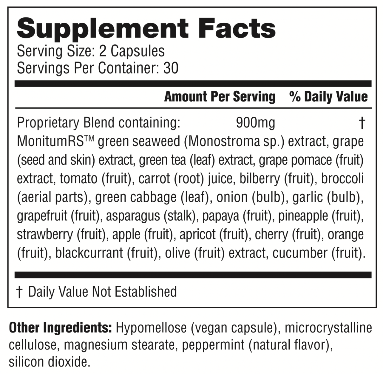 Arterosil HP Supplement Facts